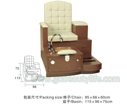 Leisure Spa Manicure Pedicure Chair Bl P062 Beauty Life Salon